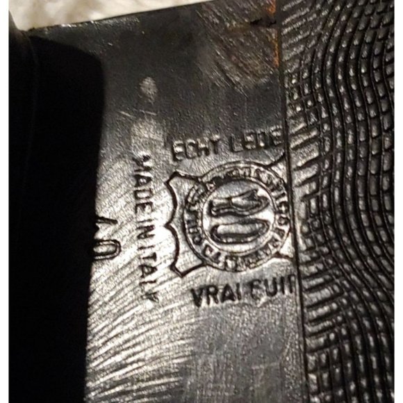 Echt Leder Vrai Cuir Snakeskin Womens Grey Made in Italy Loafers 40 - Picture 15 of 15